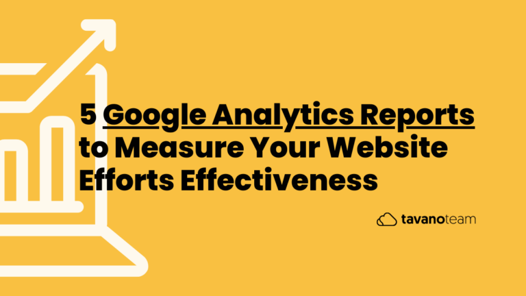 5 Google Analytics Reports Banner