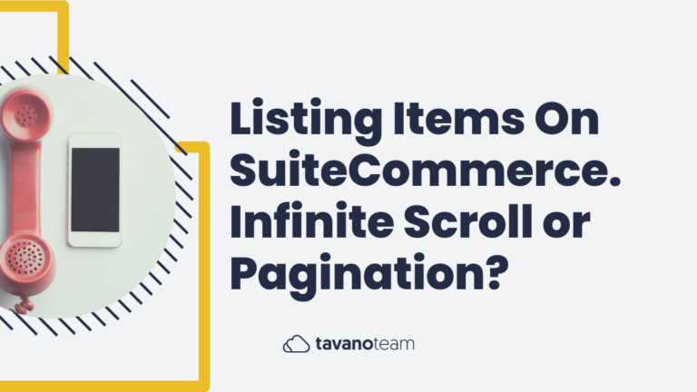 listing items on suitecommerce. infinite scroll or pagination?
