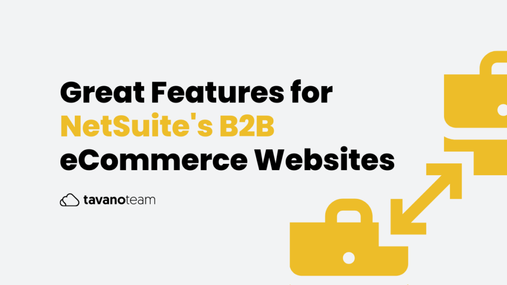 great features for netsuite's b2b eCommerce websites