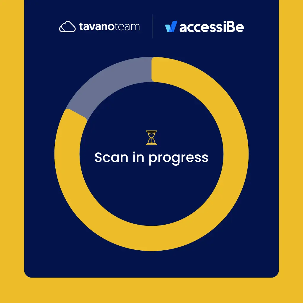accessiBe Scan In Progress