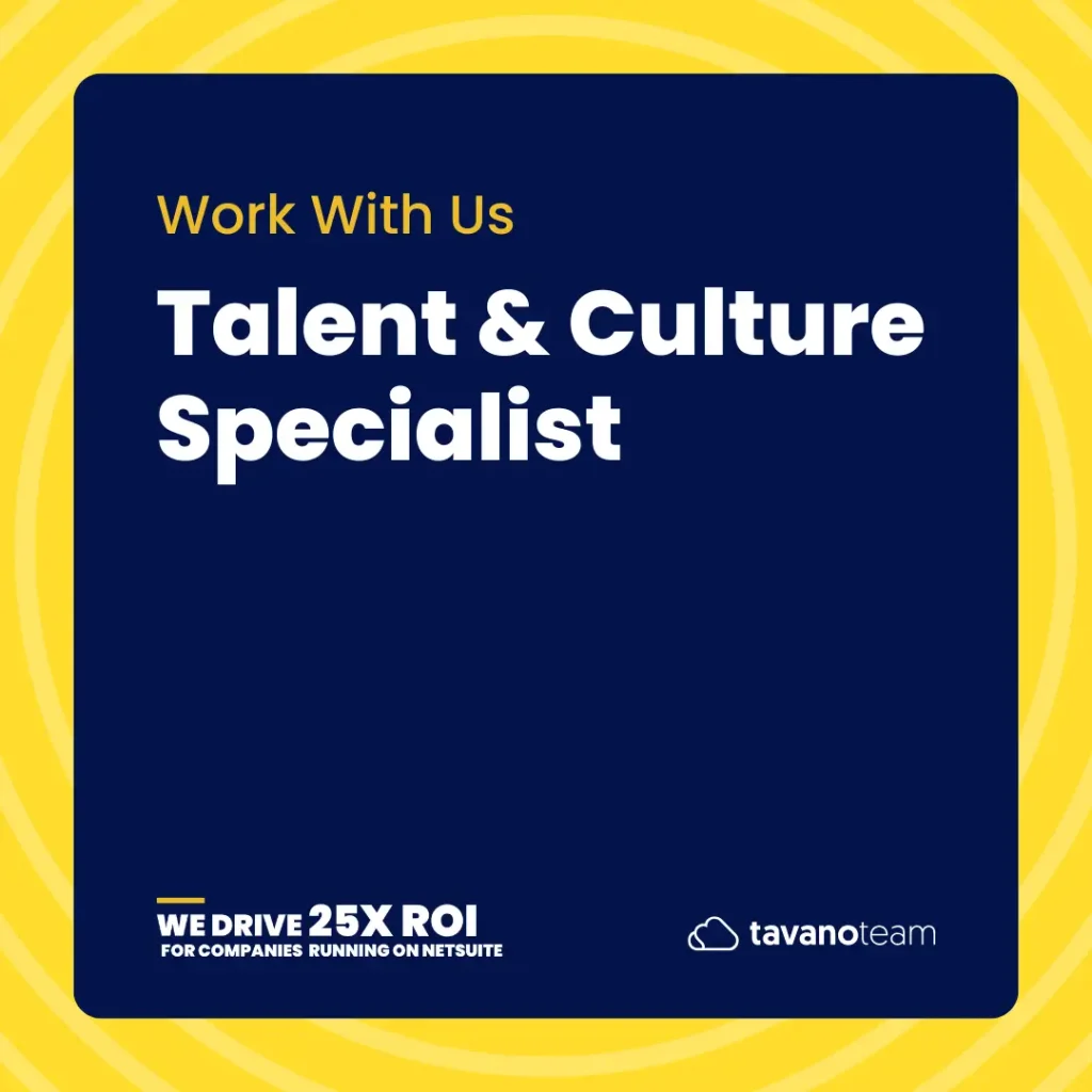 Talent and Culture Specialist Job Opportunity Banner