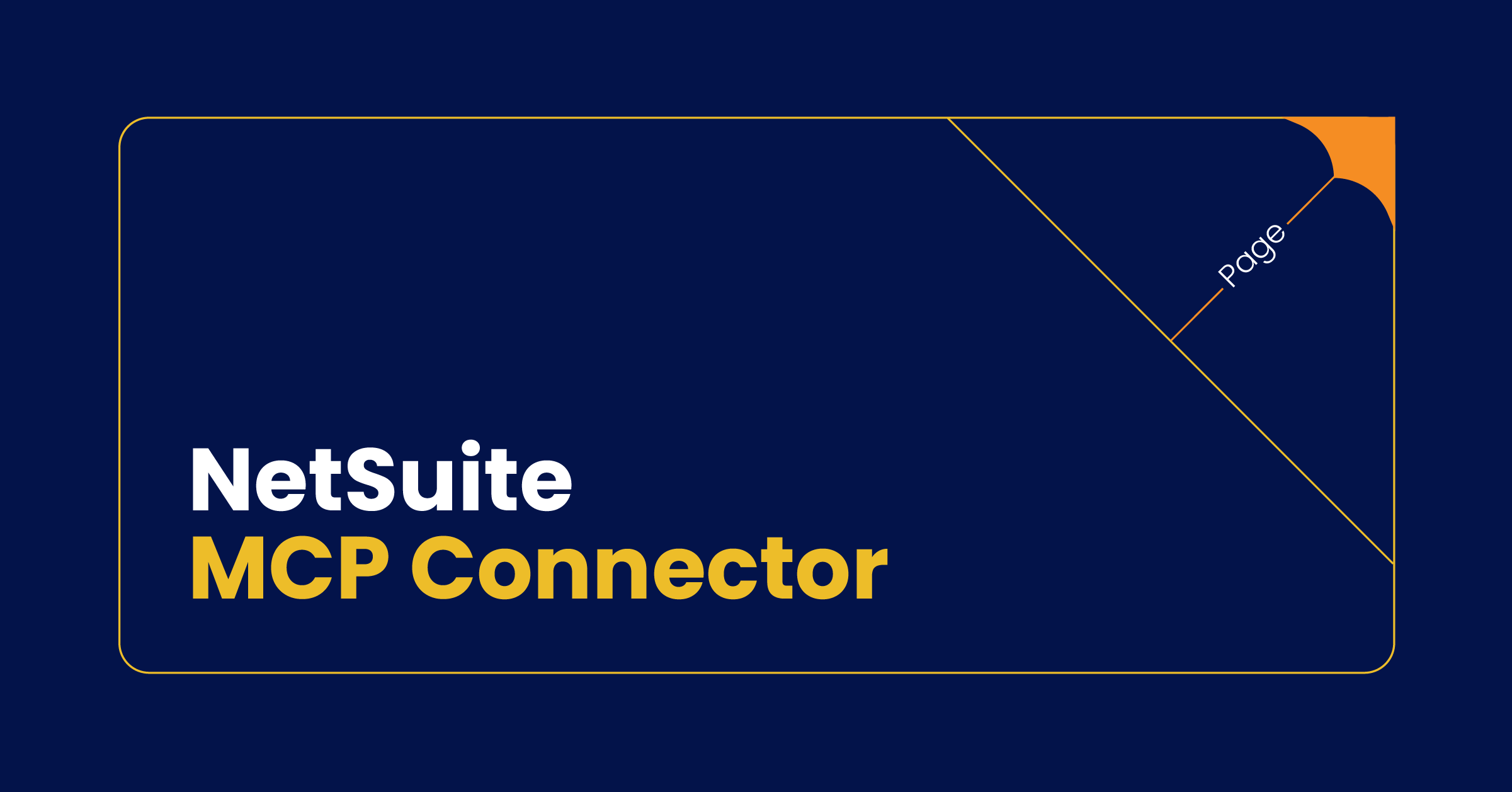 NetSuite MCP connector1